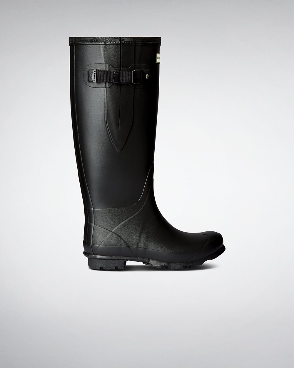 Women Hunter Norris Field | Wide Fit Rain Boots Black | NZ-18946-QGAP